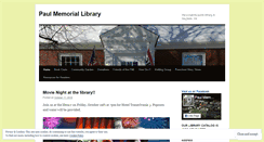 Desktop Screenshot of paulmemoriallibrary.org